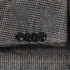 CG Anzug Cirk SV-Clow 12-009J3/225352+239333/82 Slim Fit, Jersey, Navy-braun kariert, Navy-braun -Anzüge & Westen Schritte 377661 norm4