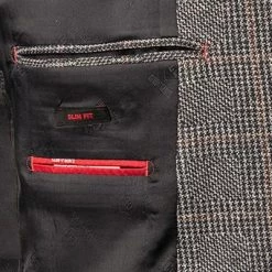 CG Anzug Cirk SV-Clow 12-009J3/225352+239333/82 Slim Fit, Jersey, Navy-braun kariert, Navy-braun -Anzüge & Westen Schritte 377661 norm6