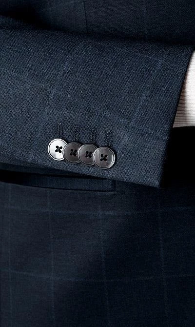 BOSS Anzug Jasper-Leon 50460587+62611/405 Regular Fit, Jersey, Dunkelblau kariert, Dunkelblau 7 BOSS Anzug Jasper-Leon 50460587+62611/405 Regular Fit, Jersey, Dunkelblau kariert, Dunkelblau – Bild 5