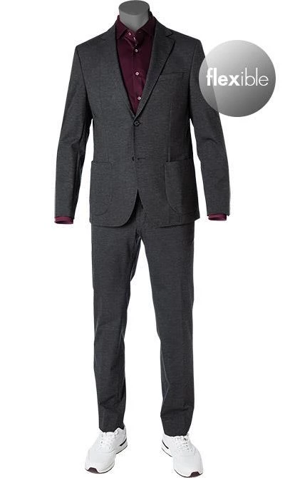 Daniel Hechter Anzug 15824+25839/112150/960 Modern Fit, Jersey waschbar, Grau meliert, Grau 4 Daniel Hechter Anzug 15824+25839/112150/960 Modern Fit, Jersey waschbar, Grau meliert, Grau – Bild 2