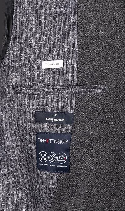 Daniel Hechter Anzug 15824+25839/112150/960 Modern Fit, Jersey waschbar, Grau meliert, Grau 9 Daniel Hechter Anzug 15824+25839/112150/960 Modern Fit, Jersey waschbar, Grau meliert, Grau – Bild 7