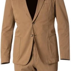 BOSS Anzug Hanry+Genius 50459993+50460310/268 Anzug Hanry-Genius, Slim Fit, Baumwoll-Stretch, Beige -Anzüge & Westen Schritte 378941 norm2