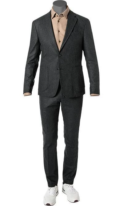 JOOP! Anzug Hoverest-Hank 30029544+8673/030 Slim Fit, Woll-Stretch, Grau meliert, Grau 4 JOOP! Anzug Hoverest-Hank 30029544+8673/030 Slim Fit, Woll-Stretch, Grau meliert, Grau – Bild 2