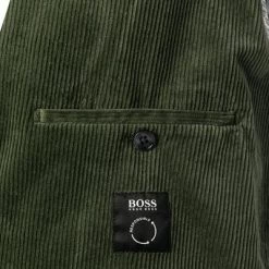 BOSS Anzug Hanry/Perin-Pleat 50464603+590/360 Slim Fit, Cord, Grün -Anzüge & Westen Schritte 382297 norm5