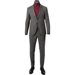 JOOP! Anzug Dash-Bird 30029602+28931/030 Extra Slim Fit, Woll-Stretch, Grau gemustert, Grau
