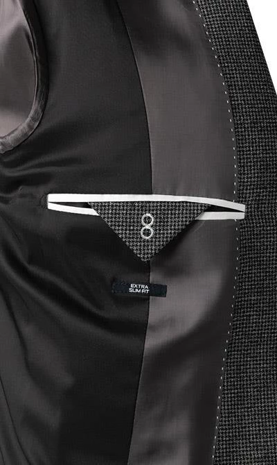 JOOP! Anzug Dash-Bird 30029602+28931/030 Extra Slim Fit, Woll-Stretch, Grau gemustert, Grau 9 JOOP! Anzug Dash-Bird 30029602+28931/030 Extra Slim Fit, Woll-Stretch, Grau gemustert, Grau – Bild 7
