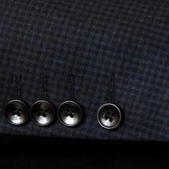 JOOP! Anzug Hustle-Bax 30028782+783/402 Slim Fit, Jersey, Dunkelblau kariert, Dunkelblau -Anzüge & Westen Schritte 382310 norm4