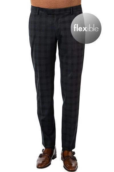 JOOP! Hose Blayr 30028820/402 Slim Fit, Jersey, Dunkelblau kariert, Dunkelblau 4 JOOP! Hose Blayr 30028820/402 Slim Fit, Jersey, Dunkelblau kariert, Dunkelblau – Bild 2