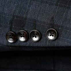 JOOP! Anzug Herby-Blayr 30028779+8820/402 Slim Fit, Jersey, Dunkelblau kariert, Dunkelblau -Anzüge & Westen Schritte 382316 norm4