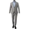 JOOP! Anzug Hustle-Bax 30029126+129/050 Slim Fit, Schurwoll-Stretch, Hellgrau meliert, Hellgrau -Anzüge & Westen Schritte 382326 master