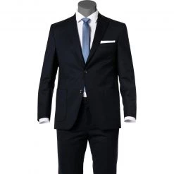 Carl Gross Sakko Sheldon SV 00-074S0/325122/63 Schurwolle halbgefüttert, Dunkelblau