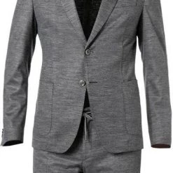 BOSS Anzug Hanry/Genius 50464701+70940/041 Slim Fit, Jersey halbgefüttert, Silbergrau meliert, Silber -Anzüge & Westen Schritte 383359 norm2