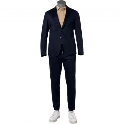 BOSS Anzug Hanry/Genius 50464701+70940/404 Slim Fit, Jersey halbgefüttert, Dunkelblau