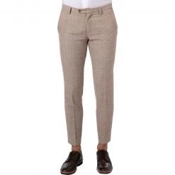 CG Hose Paco 15-004S3/230053/22 Slim Fit, Baumwolle, Sand kariert, Sand