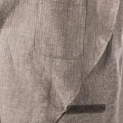 Carl Gross Anzug 21-171N0/127952+139483/71 Leinen halbgefüttert, Beige meliert, Greige -Anzüge & Westen Schritte 383474 norm5