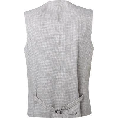 Carl Gross Weste 21-174N1/145170/21 Leinen, Sand kariert, Sand 5 Carl Gross Weste 21-174N1/145170/21 Leinen, Sand kariert, Sand – Bild 3