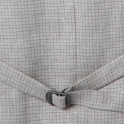 Carl Gross Weste 21-174N1/145170/21 Leinen, Sand kariert, Sand 6 Carl Gross Weste 21-174N1/145170/21 Leinen, Sand kariert, Sand – Bild 4