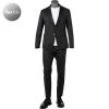 BOSS Anzug Hanry/Genius 50464701+70940/030 Slim Fit, Jersey halbgefüttert, Mittelgrau meliert, Mittelgrau -Anzüge & Westen Schritte 383644 master