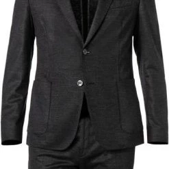BOSS Anzug Hanry/Genius 50464701+70940/030 Slim Fit, Jersey halbgefüttert, Mittelgrau meliert, Mittelgrau -Anzüge & Westen Schritte 383644 norm2