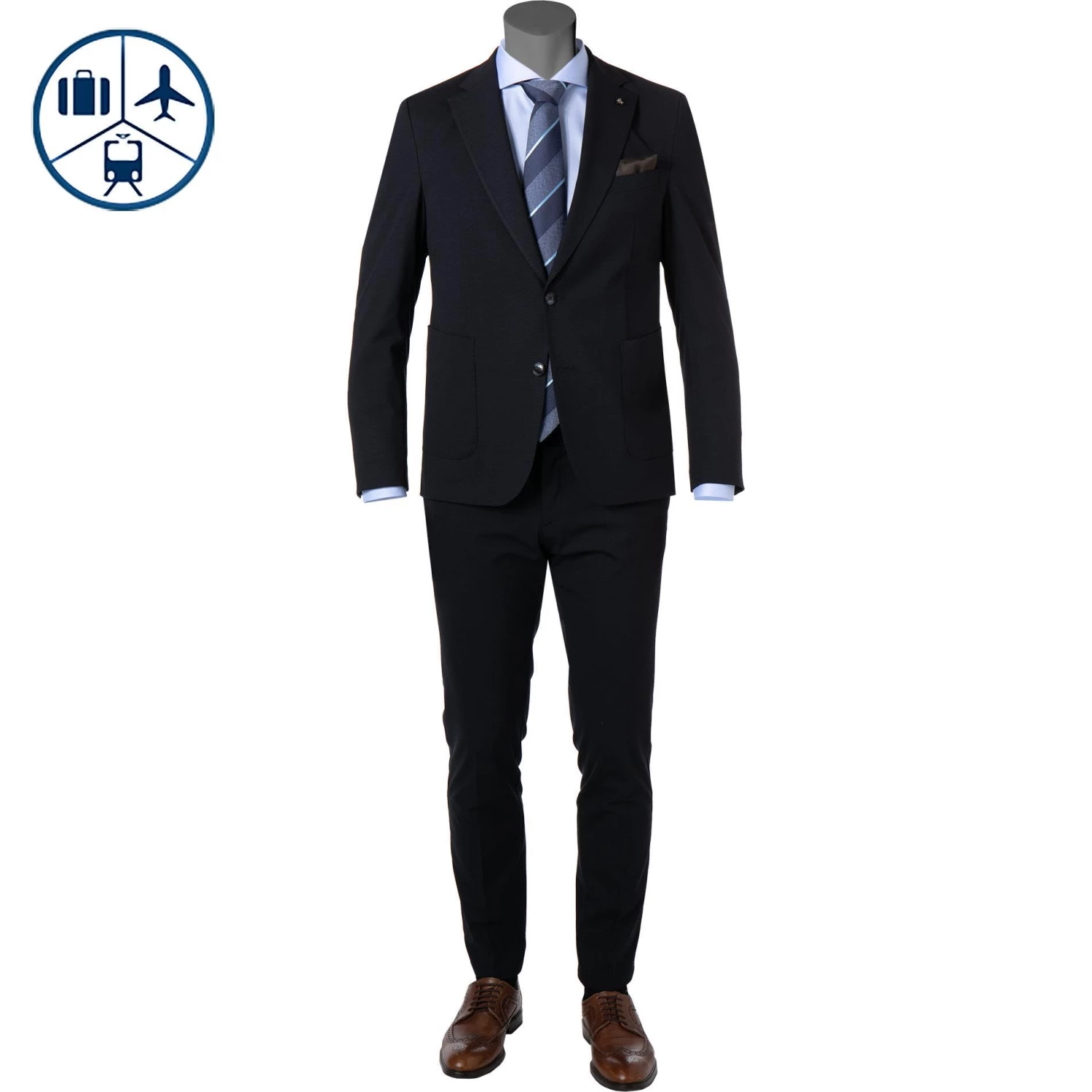 Carl Gross Anzug 00-073J0/325112+339623/63 Jersey, Dunkelblau 3 Carl Gross Anzug 00-073J0/325112+339623/63 Jersey, Dunkelblau