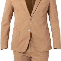 BOSS Anzug Hanry/Genius 50468855+50/260 Slim Fit, Baumwolle halbgefüttert, Beige -Anzüge & Westen Schritte 384579 norm2