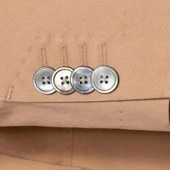 BOSS Anzug Hanry/Genius 50468855+50/260 Slim Fit, Baumwolle halbgefüttert, Beige -Anzüge & Westen Schritte 384579 norm4