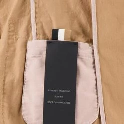 BOSS Anzug Hanry/Genius 50468855+50/260 Slim Fit, Baumwolle halbgefüttert, Beige -Anzüge & Westen Schritte 384579 norm5