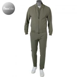 BOSS Anzug Hanry/Genius 50468913+8921/380 Anzug Hanry-Genius, Slim Fit, Mikrofaser, Salbei