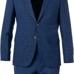 BOSS Anzug Jasper/Leon 50469527+9508/404 Regular Fit, Wolle-Leinen, Dunkelblau meliert, Dunkelblau -Anzüge & Westen Schritte 384604 norm2
