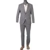 BOSS Anzug Jasper/Leon 50469527+9508/030 Regular Fit, Wolle-Leinen, Mittelgrau meliert, Mittelgrau