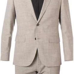 BOSS Anzug Jasper/Leon 50469527+9508/271 Regular Fit, Wolle-Leinen, Sand meliert, Sand -Anzüge & Westen Schritte 384606 norm2