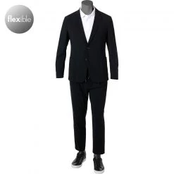 BOSS Anzug Hanry/Perin 50468847+8848/001 Anzug Hanry-Perin, Slim Fit, MIkrofaser-Stretch, Schwarz