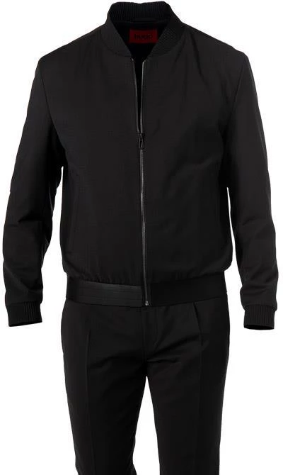 HUGO Anzug Ukashi/Fento 50462241+3517/001 Extra Slim Fit, Schurwolle, Schwarz 4 HUGO Anzug Ukashi/Fento 50462241+3517/001 Extra Slim Fit, Schurwolle, Schwarz – Bild 3