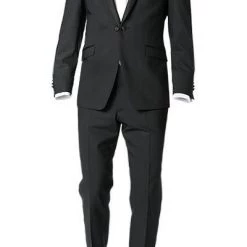 Wilvorst Smoking Diego Slimline 401201/01/50/622 Slim Line, Schurwolle, Schwarz gestreift