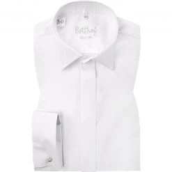Botthof Smokinghemd weiss 37172/10 Regular Fit, Popeline, Weiß