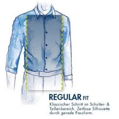 Botthof Smokinghemd weiss 37172/10 Regular Fit, Popeline, Weiß -Anzüge & Westen Schritte 7513 norm3