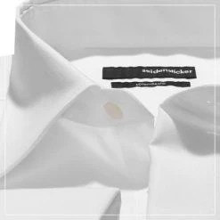 Seidensticker Modern Kent UMA 001034/01 Hemd, Modern Fit, Popeline, Weiß